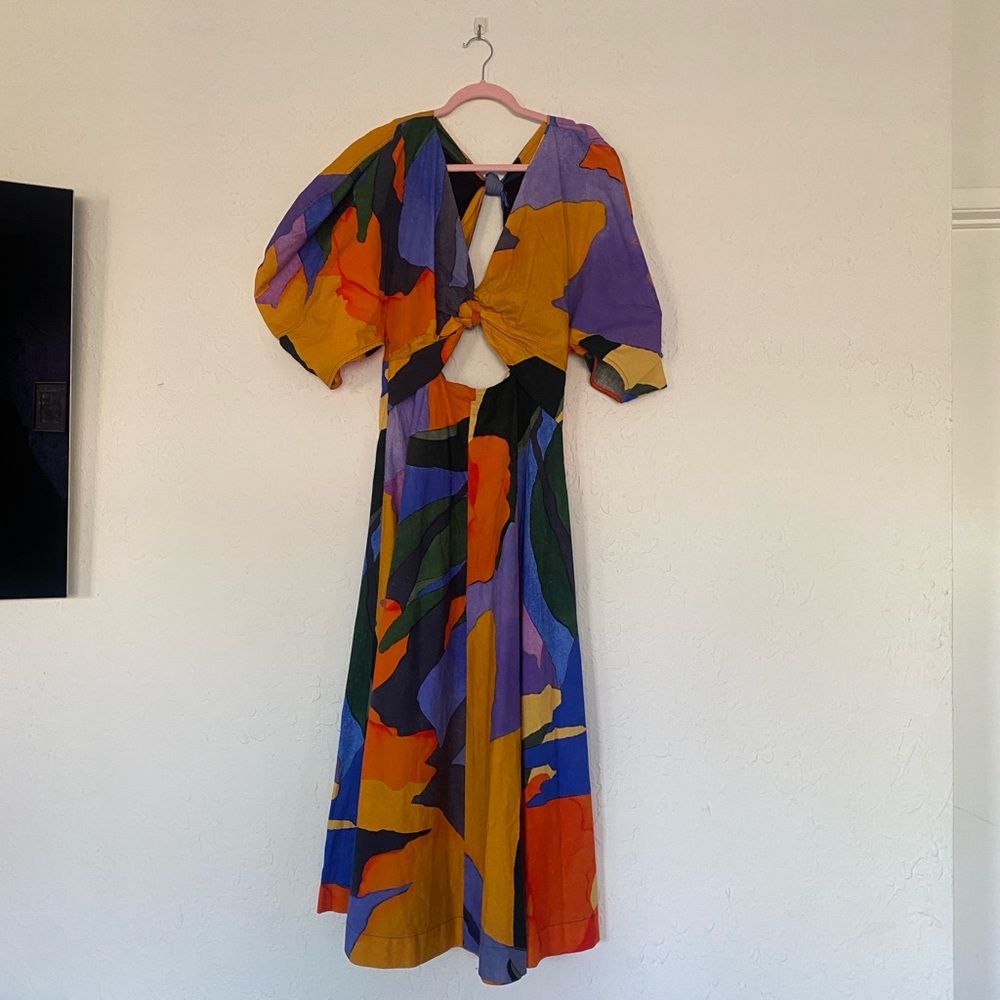 Beautiful Mara Hoffman Full Circle Hand Painted Lelia Maxi Dress - Picture 9 of 10